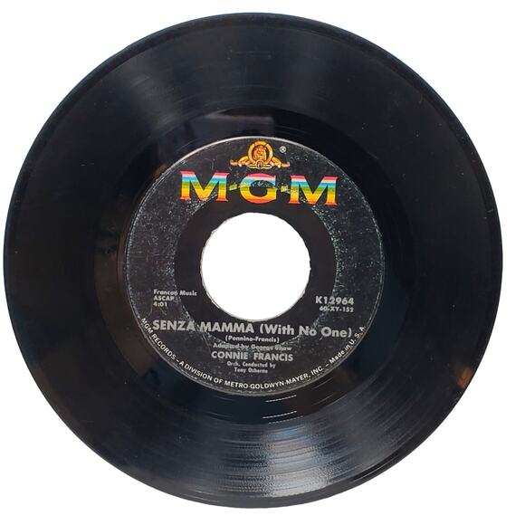 Lot of 2 Connie Francis Vintage 45 rpm Imperial Vinyl Records Many Tears Ago - Picture 3 of 6